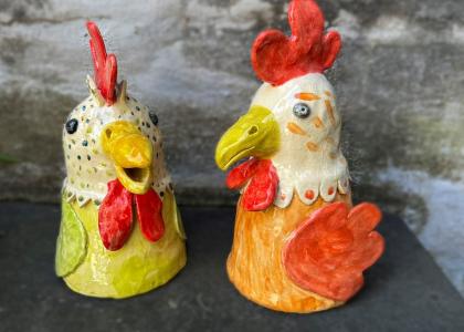 Ceramic chicken